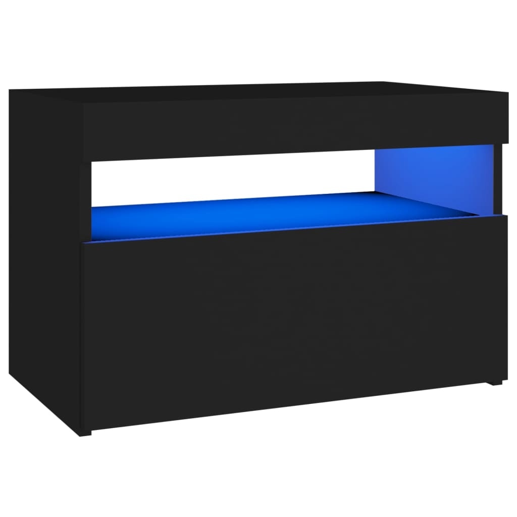 VidaXL Tv-meubel met LED-verlichting 60x35x40 cm zwart
