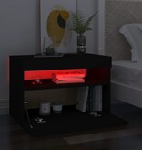 VidaXL Tv-meubel met LED-verlichting 60x35x40 cm zwart