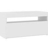 VidaXL Tv-meubel met LED-verlichting 75x35x40 cm hoogglans wit