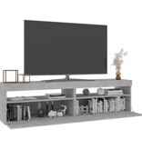VidaXL Tv-meubelen 2 st met LED-verlichting 75x35x40 cm betongrijs