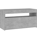 VidaXL Tv-meubel met LED-verlichting 75x35x40 cm betongrijs