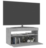 VidaXL Tv-meubel met LED-verlichting 75x35x40 cm betongrijs