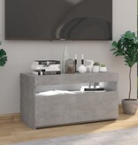 VidaXL Tv-meubel met LED-verlichting 75x35x40 cm betongrijs
