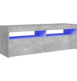 VidaXL Tv-meubel met LED-verlichting 120x35x40 cm betongrijs