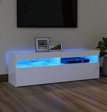 VidaXL Tv-meubel met LED-verlichting 120x35x40 cm wit