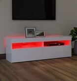 VidaXL Tv-meubel met LED-verlichting 120x35x40 cm wit