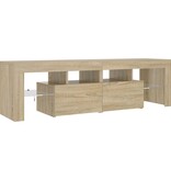 VidaXL Tv-meubel LED-verlichting 140x36,5x40 cm sonoma eikenkleurig