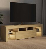 VidaXL Tv-meubel LED-verlichting 140x36,5x40 cm sonoma eikenkleurig