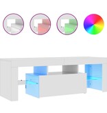 VidaXL Tv-meubel met LED-verlichting 120x35x40 cm hoogglans wit