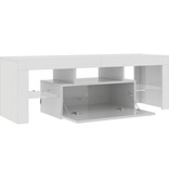 VidaXL Tv-meubel met LED-verlichting 120x35x40 cm hoogglans wit