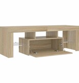 VidaXL Tv-meubel met LED-verlichting 120x35x40cm sonoma eikenkleurig