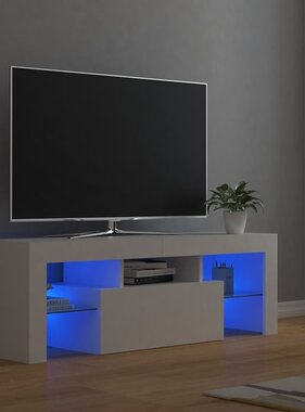 VidaXL Tv-meubel met LED-verlichting 120x35x40 cm wit