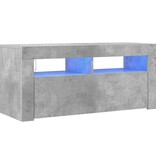 VidaXL Tv-meubel met LED-verlichting 90x35x40 cm betongrijs