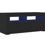 VidaXL Tv-meubel met LED-verlichting 90x35x40 cm zwart