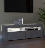 VidaXL Tv-meubel met LED-verlichting 120x35x40 cm betongrijs