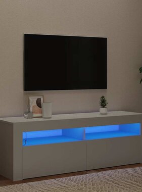 VidaXL Tv-meubel met LED-verlichting 120x35x40 cm wit
