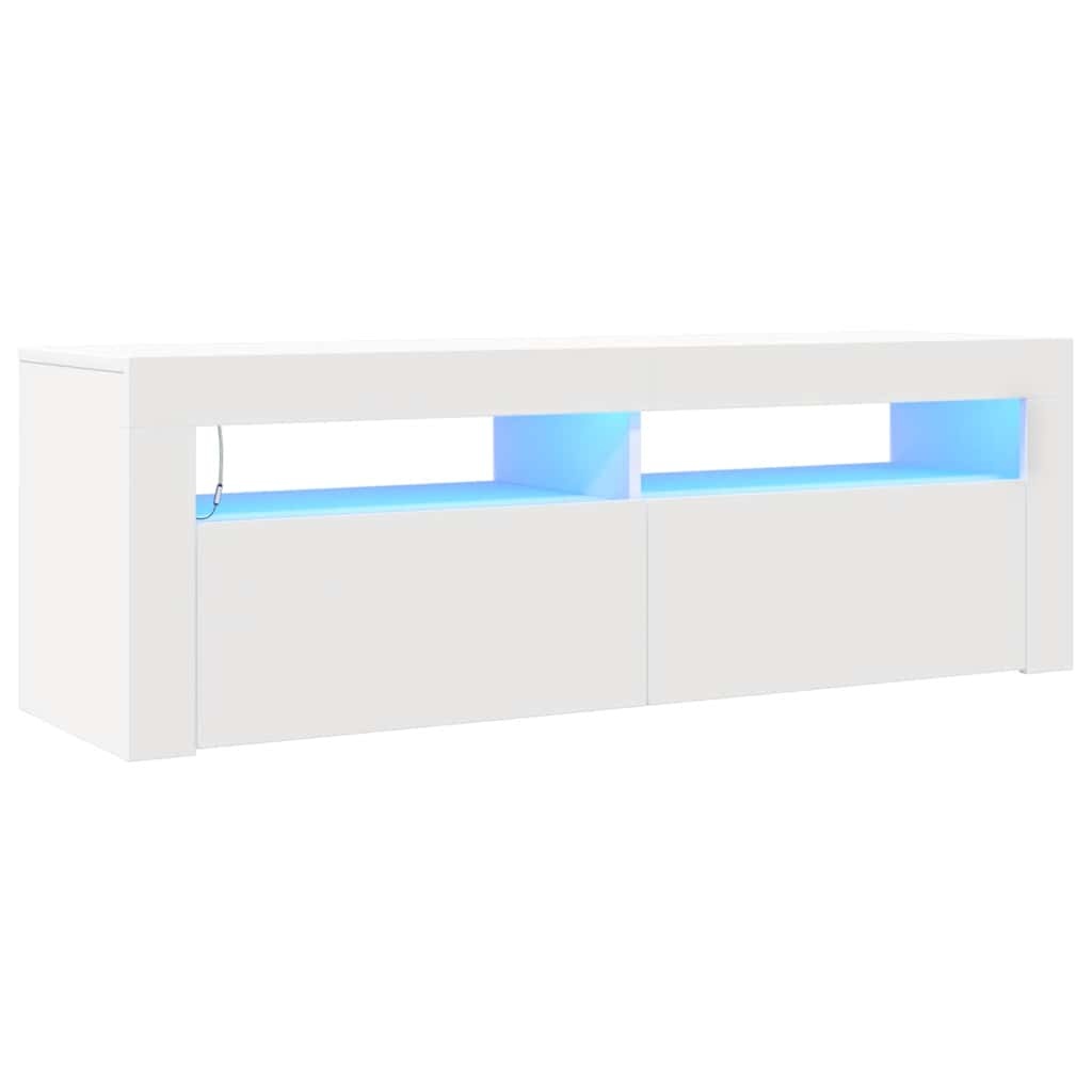 VidaXL Tv-meubel met LED-verlichting 120x35x40 cm wit
