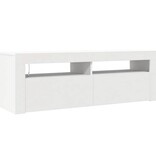VidaXL Tv-meubel met LED-verlichting 120x35x40 cm wit