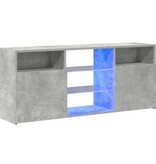 VidaXL Tv-meubel met LED-verlichting 120x30x50 cm betongrijs