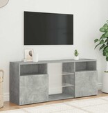 VidaXL Tv-meubel met LED-verlichting 120x30x50 cm betongrijs