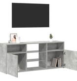 VidaXL Tv-meubel met LED-verlichting 120x30x50 cm betongrijs