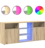 VidaXL Tv-meubel met LED-verlichting 120x30x50 cm sonoma eikenkleurig