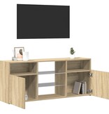 VidaXL Tv-meubel met LED-verlichting 120x30x50 cm sonoma eikenkleurig