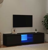 VidaXL Tv-meubel met LED-verlichting 140x40x36 cm zwart