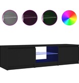 VidaXL Tv-meubel met LED-verlichting 140x40x36 cm zwart