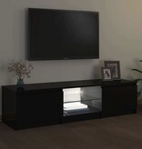VidaXL Tv-meubel met LED-verlichting 140x40x36 cm zwart