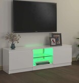 VidaXL Tv-meubel met LED-verlichting 120x30x36 cm hoogglans wit