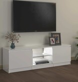 VidaXL Tv-meubel met LED-verlichting 120x30x36 cm hoogglans wit