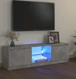 VidaXL Tv-meubel met LED-verlichting 120x30x36 cm betongrijs
