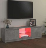 VidaXL Tv-meubel met LED-verlichting 120x30x36 cm betongrijs