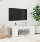 VidaXL Tv-meubel met LED-verlichting 90x39x30 cm hoogglans wit