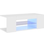 VidaXL Tv-meubel met LED-verlichting 90x39x30 cm hoogglans wit