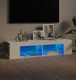 VidaXL Tv-meubel met LED-verlichting 135x39x30 cm wit