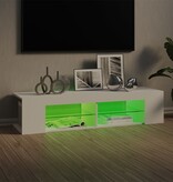 VidaXL Tv-meubel met LED-verlichting 135x39x30 cm wit