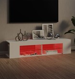 VidaXL Tv-meubel met LED-verlichting 135x39x30 cm wit