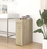 VidaXL Apothekerskast 20x45,5x60 cm bewerkt hout sonoma eikenkleurig
