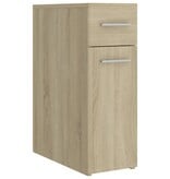 VidaXL Apothekerskast 20x45,5x60 cm bewerkt hout sonoma eikenkleurig