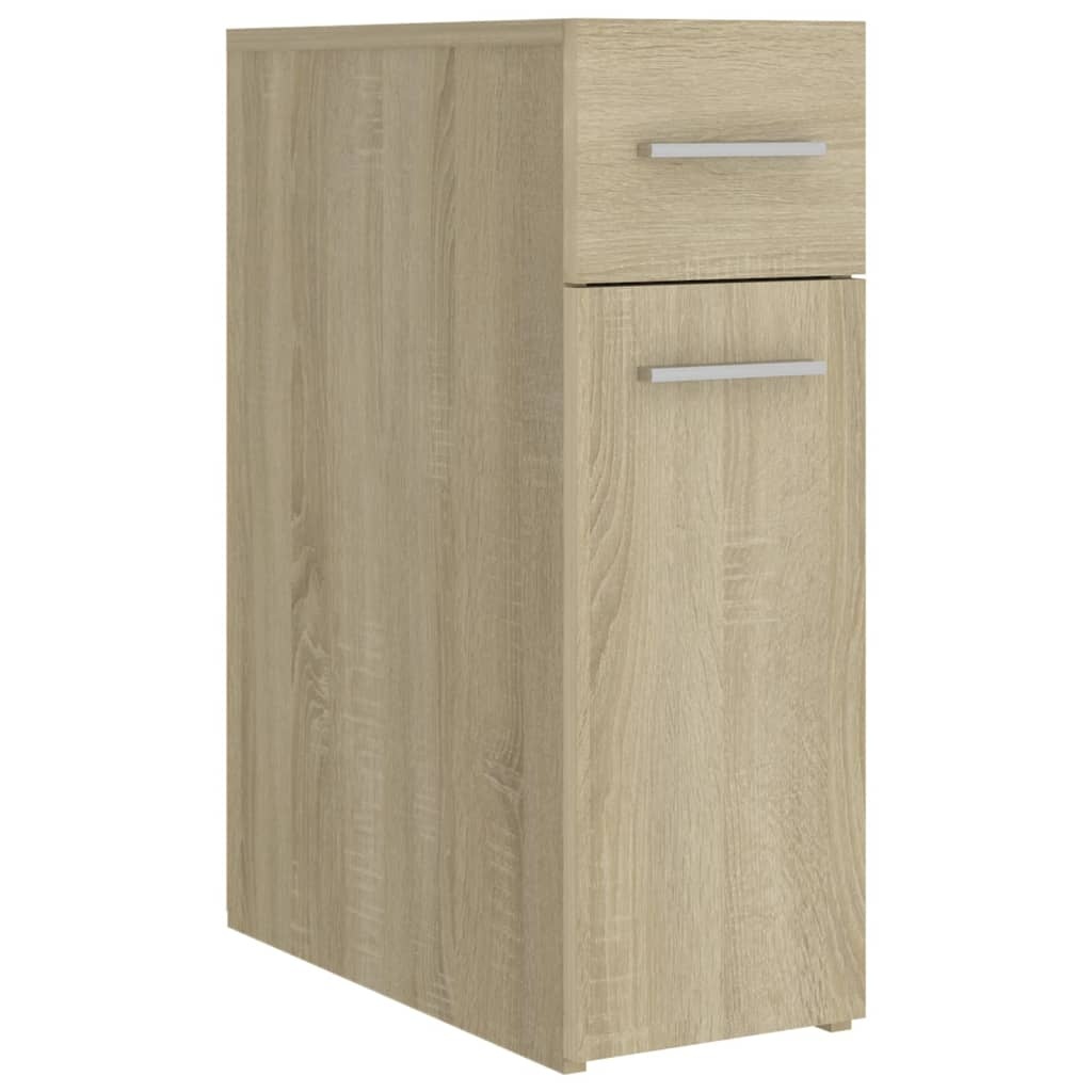 VidaXL Apothekerskast 20x45,5x60 cm bewerkt hout sonoma eikenkleurig