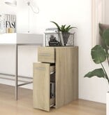 VidaXL Apothekerskast 20x45,5x60 cm bewerkt hout sonoma eikenkleurig