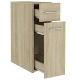 VidaXL Apothekerskast 20x45,5x60 cm bewerkt hout sonoma eikenkleurig