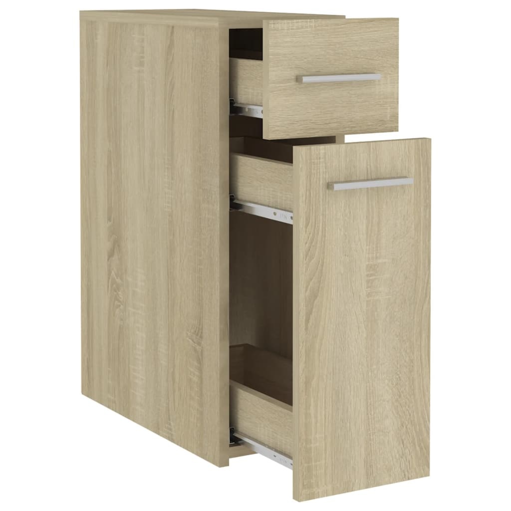 VidaXL Apothekerskast 20x45,5x60 cm bewerkt hout sonoma eikenkleurig