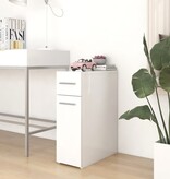 VidaXL Apothekerskast 20x45,5x60 cm bewerkt hout wit