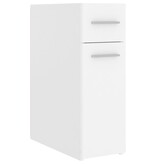 VidaXL Apothekerskast 20x45,5x60 cm bewerkt hout wit