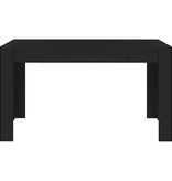 VidaXL Eettafel 140x74,5x76 cm spaanplaat zwart