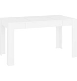VidaXL Eettafel 140x74,5x76 cm bewerkt hout wit