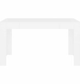 VidaXL Eettafel 140x74,5x76 cm bewerkt hout wit
